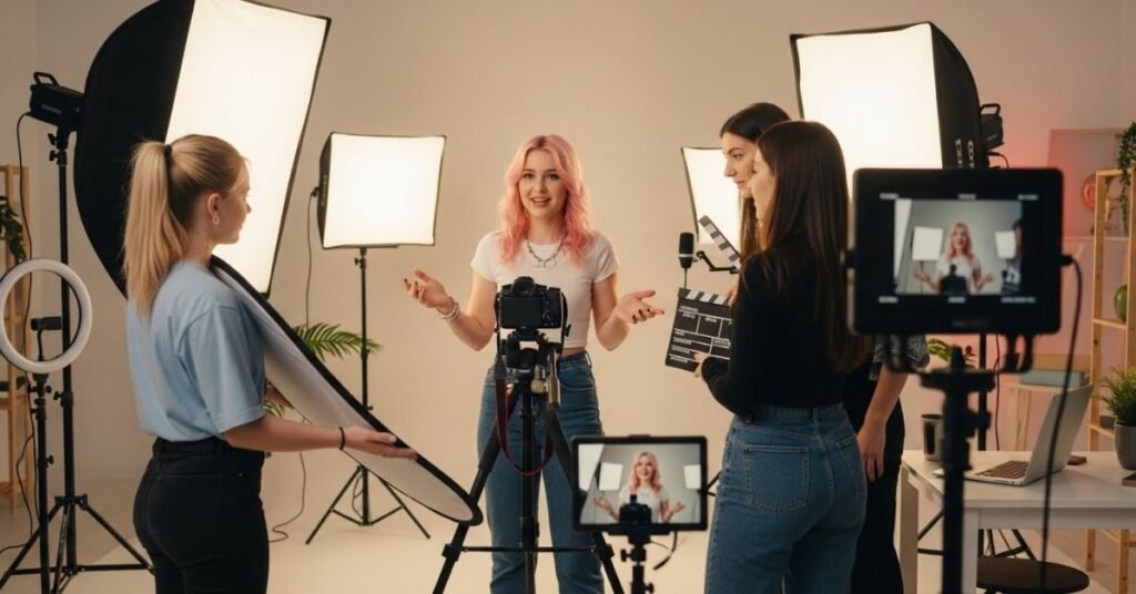 girls making videos